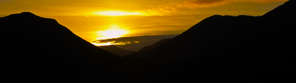 Sunset over Catbells